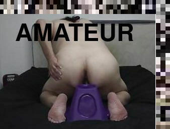 amatör, anal, leksak, gay, dildo, ensam