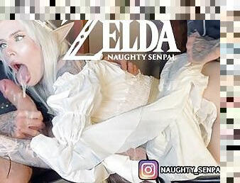 Elf Princess ZELDA roughly fucked by Stranger! REAL LIFE HENTAI - Ahegao Cosplay Girl