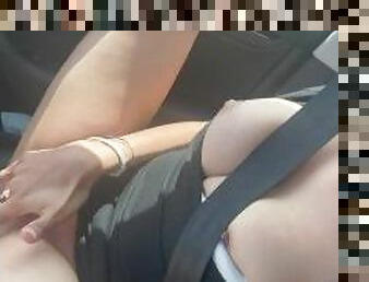 Masturbating in the car while driving  ????