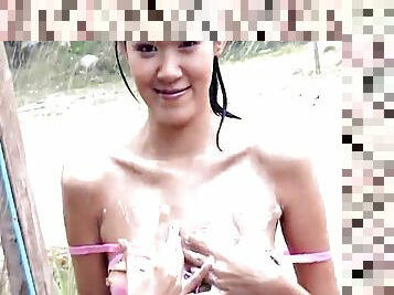 asiatisk, masturbation, thailändsk, ensam