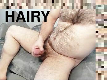 hårig, masturbation, amatör, cumshot, gay, juckande, sprut, webbkamera, ensam, björn