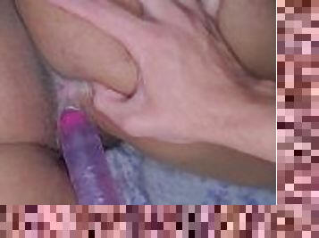 this dildo is so big it hurts my pussy and makes me swollen