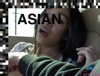 asiatisk, amatör, brudar, avsugning, hardcore, creampie, pov, flickvän, ritt, fantastisk