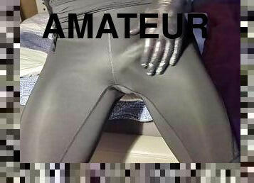 masturbation, amatör, cumshot, tysk, trosor, sprut, fetisch, ensam, close-up, vått