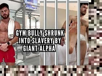 Gym bully shrunk into slavery by alpha