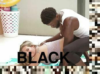 Horny Khloe Amora gets pounded by big black dick interracial sex