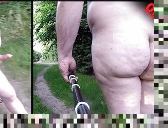 masturbieren, nudist, im-freien, pissen, öffentliche, homosexuell, chubby, hintern, exhibitionist