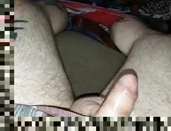 Stroking my cock