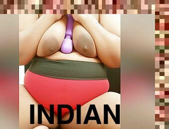 Sexy Indian Girl Playing With Boobs