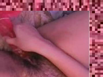 gros-nichons, poilue, masturbation, chatte-pussy, amateur, ados, jouet, latina, naturel, gode