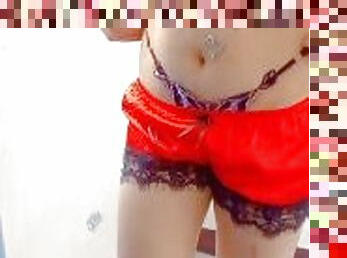 asiatique, public, amateur, maman, lingerie, parfait, fétiche, attrapée, solo, philippine