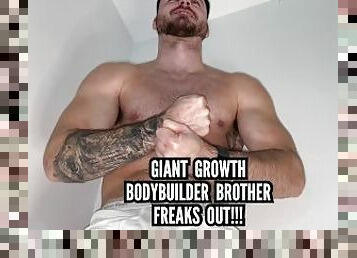 Giant growth - bodybuilder freaks freaks out