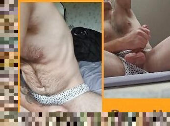 Dual view jerking off and fucking my doll, no cumshot