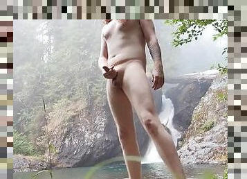 Cum and Waterfalls ! (Public outdoor play)