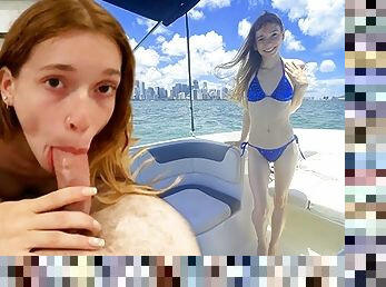 TAKING MY GF Jessica Marie ON A BOAT RIDE AND THEN TWO ROUNDS BACK AT MY PLACE