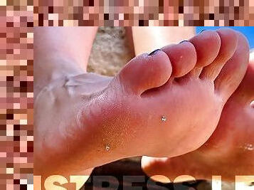 Barefoot Teasing Foot Fetish Mix From Vacation At The Sea