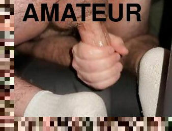 masturbation, amateur, ejaculation-sur-le-corps, énorme-bite, gay, voiture, sale, ejaculation, horny, solo