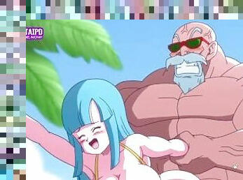 Master Roshi's big cock  Dragon ball parody  Anime Hentai 1080p