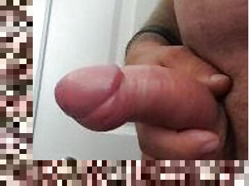 First time use penis pump look at result the big  fat cock and big cum on finish