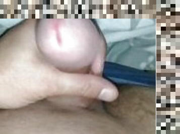 masturbation, amatör, gigantisk-kuk, juckande, brittisk, ensam, kuk