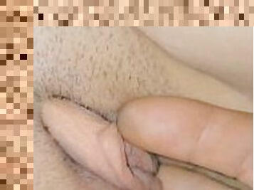 masturbation, fitta-pussy, amatör, milf, mamma, par, tight, dildo, vått