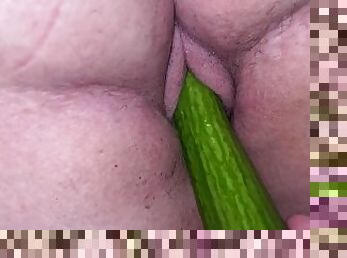 Daddy fucked me with a cucumber
