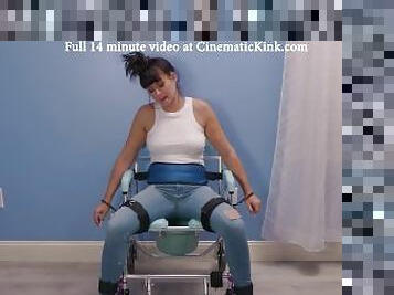 LilMizzUnique self bondage pee desperation at doctor's office