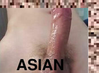 asiatisk, utomhus, amatör, cumshot, gigantisk-kuk, gay, ung18, sprut, ensam, kinesisk