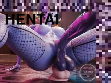 dilettant, anime, hentai, dildo, 3d