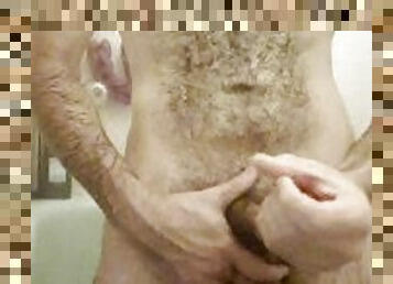 Steamy Shower Jerk - Huge Load