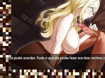 culo, tetas-grandes, enfermera, culo-sexy, rubia, anime, hentai, polla, chupando