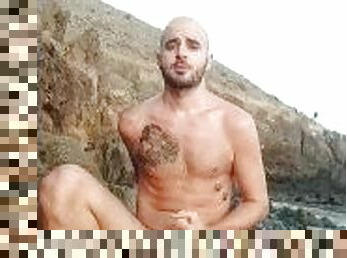 masturbation, en-plein-air, public, amateur, ejaculation-sur-le-corps, gay, branlette, secousses, fétiche, solo