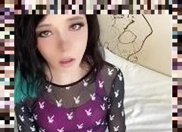 Your bratty roommate makes fun of you while you cum Its so tiny, youre better off being a girl