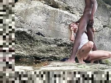 tetas-grandes, papá, público, amateur, mamada, polla-enorme, interracial, corrida-interna, negra, pareja