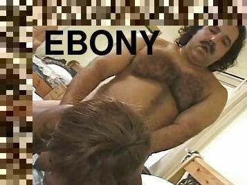 Gorgeous ebony slut gets fucked hard