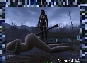 Savage Double Penetration Rough Hard Pounding 3D Animated Monster Porn: Fallout 4 Video Game Sex