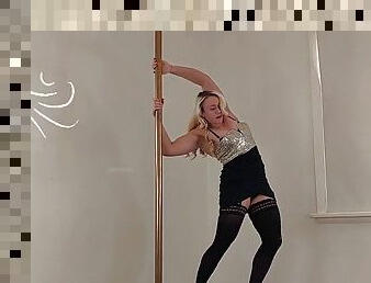 Embarrassment in nude pole dancing
