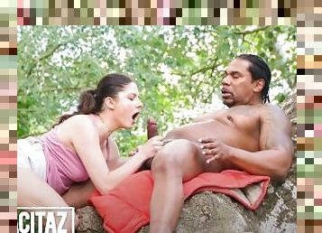 Big Tits Francesca Di Caprio Fucks On A Tree With BBC - MAMACITAZ