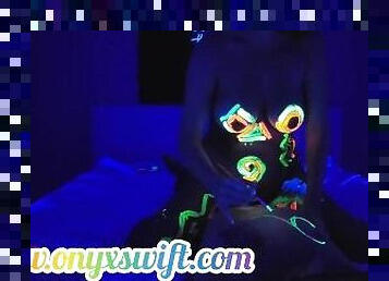 Couple Neon Body Painting and Fucking