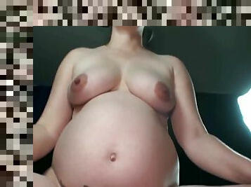 Pregnant Sexy And Posing For Stepdad To Take Care Of Some Debt