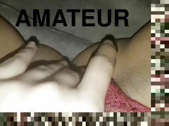 masturbation, amatör, tonåring, pov, trosor, webbkamera, vått