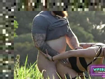 Wife Porn by Wifebucket - Watching my sister and her boyfriend fucking outdoors