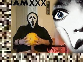 GHOST FACE FUCKs Pumpkin For Casey Becker on HALLOWEEN!!  SCREAM XXX PARODY