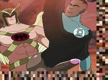 Green Lantern and his big bubble black butt - hentai bara yaoi