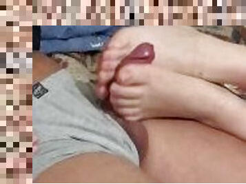 My new natural footjob preview