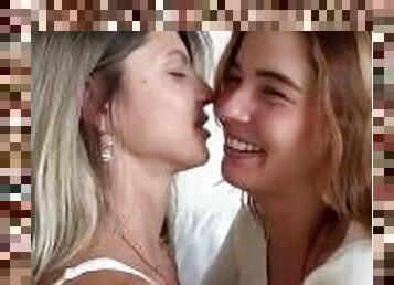 Lesbian kiss with Agatha Vega