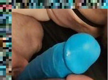 Papi DVP's his good girl with his cock and a toy