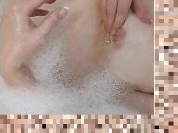 Bath time nipple play