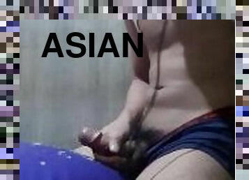 asiatique, masturbation, amateur, ejaculation-sur-le-corps, gay, ejaculation, bukkake, solo, minet, bite