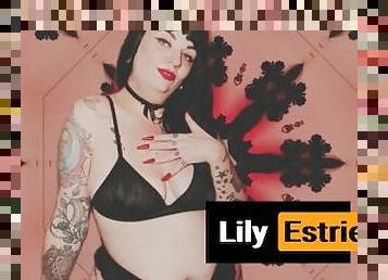 poilue, masturbation, amateur, milf, secousses, fétiche, solo, goth, tatouage